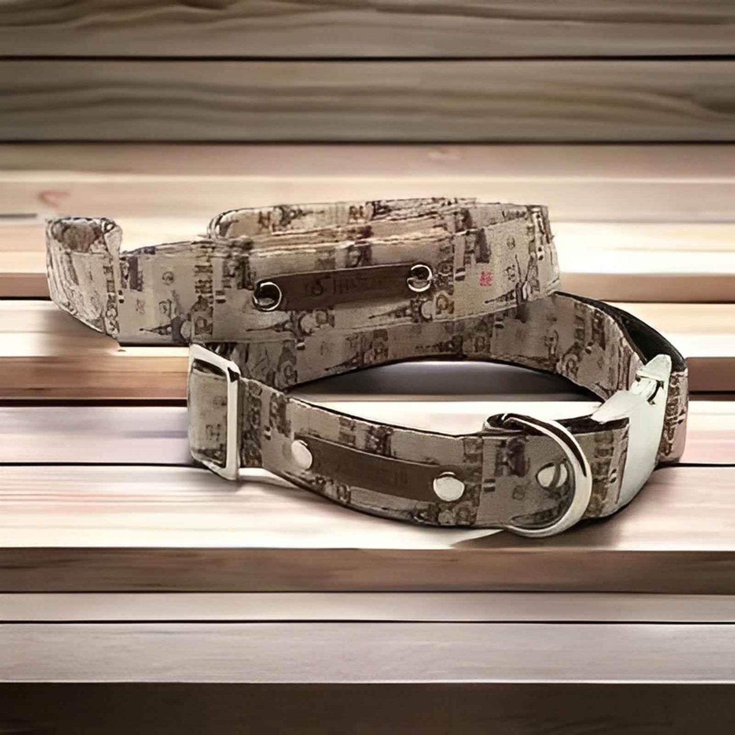 Practical Pup Couture Glam Collar Set for Big Dogs